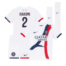 Dětské fotbalový komplet Paris Saint-Germain Achraf Hakimi #2 Venkovní košile 2024-25 Krátkým Rukávem